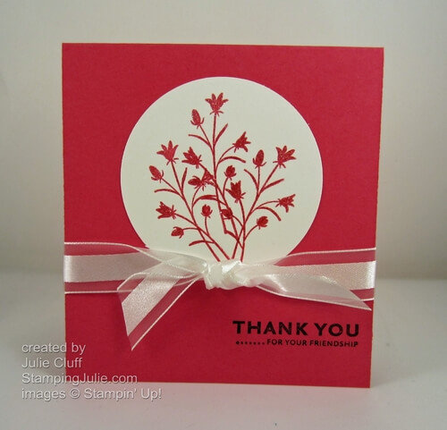 pocket silhouetter thank you card