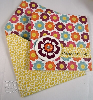 betsy's blossoms gift card & envelope