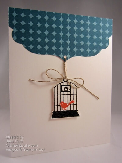 Stampin' Up! Aviary CAS Greeting Card angle