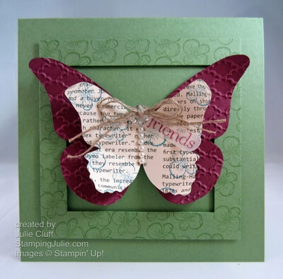 reason to smile butterfly art card