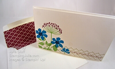 summer silhouettes card with envelope