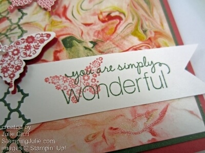 Papillon potpourri you are wonderful card butterfly banner