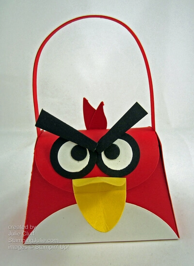 angry bird die-cut purse