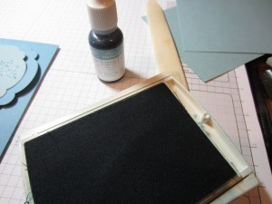 Reinking a stamp pad