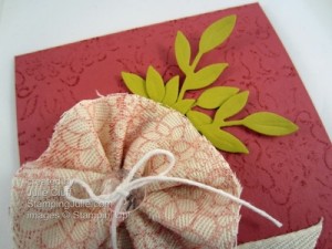 sweet essentials ribbon flower birthday card close up