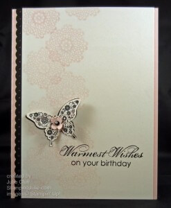 Papillon Potpourri soft birthday card