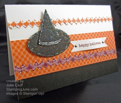 Teeny Tiny Wishes happy halloween witch hat card