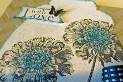 field flower love card detail