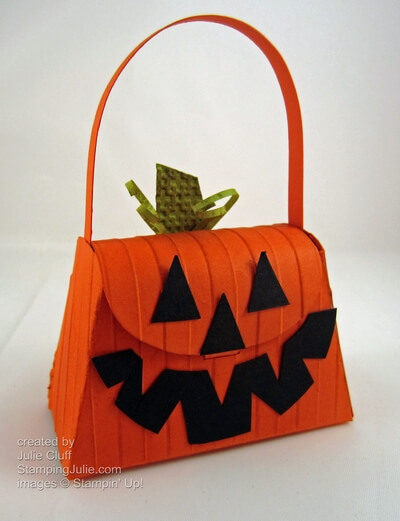 jack-o-lantern purse treat box