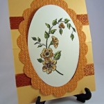 Gail's floral frame card