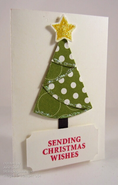 Joyous Celebrations folded Christmas tree gift card