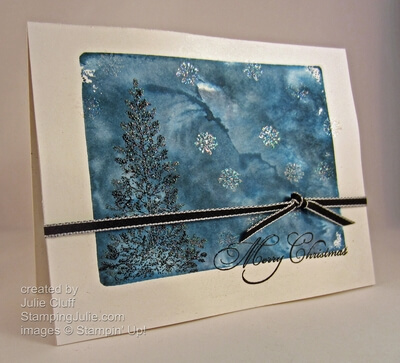lovely as a tree starry night Christmas card
