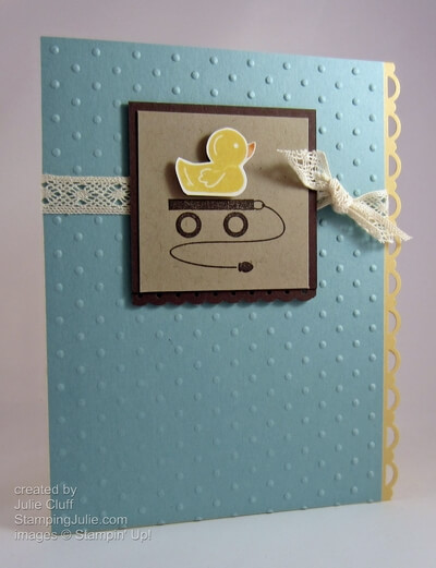 embellished event baby card