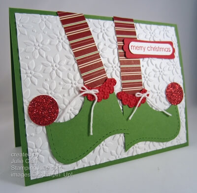 Embellished Events Elf Shoes Card 