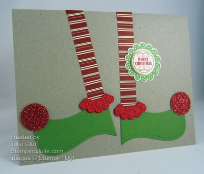 Mixed Medley Elf Shoes Card