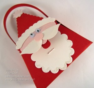 Petite Purse Santa Treat open