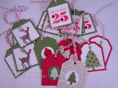 christmas tags punch