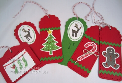 christmas gift tags two tags die