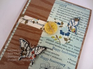 papillon potpourri happy anniversary card close up