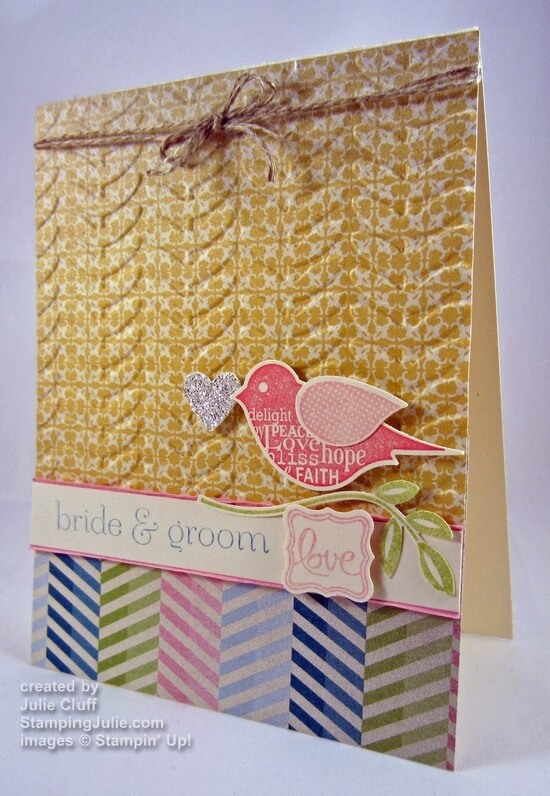 Ciao Baby Blissful Bird Wedding Card make a card