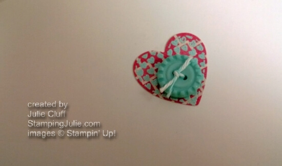 Hearts a Flutter valentines vine card inside