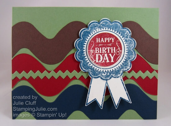 blue ribbon birthday card