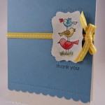 for the birds marina daffodil thank you card