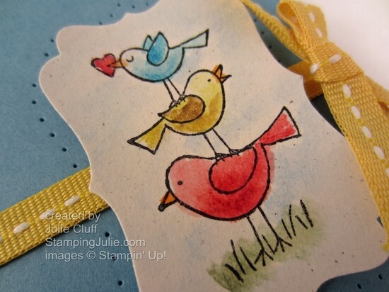for the birds marina daffodil thank you card close up