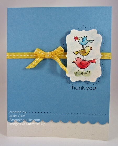 for the birds thank you card
