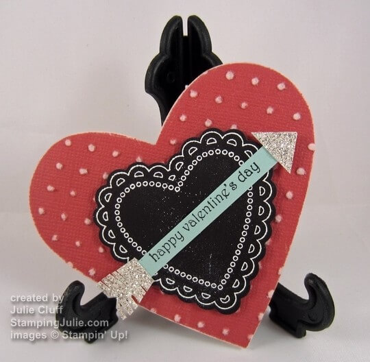 hearts a flutter heart shaped card