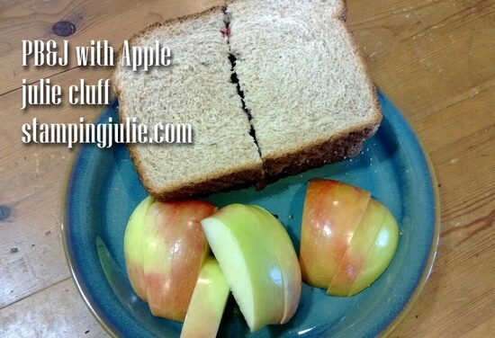 pbj and apple lunch