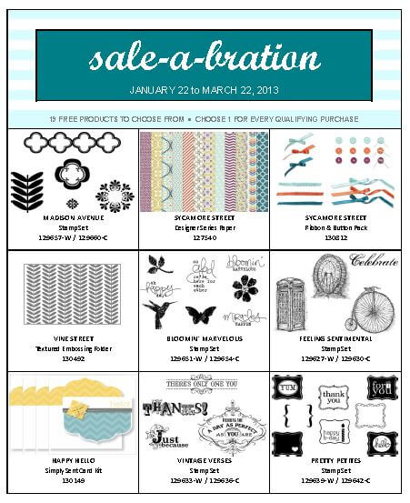 Sale-a-bration FREE product