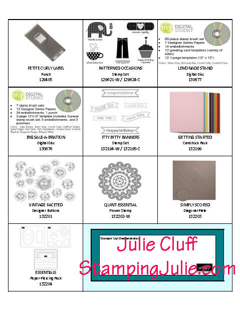 free stampin up product during sale-a-bration