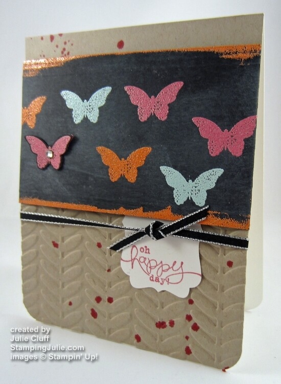 bloomin' marvelous chalkboard butterfly card