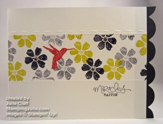 bloomin' marvelous primrose hummingbird card