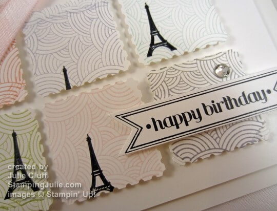 collage curios paris birthday card