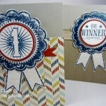 stampin up blue ribbon congratulations card