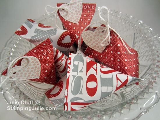 valentine mini sour cream containers