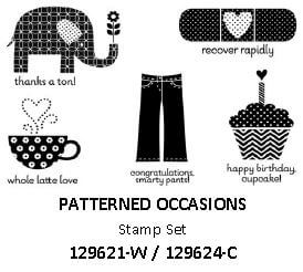 sale-a-bration Patterned Occasions free stamp set special