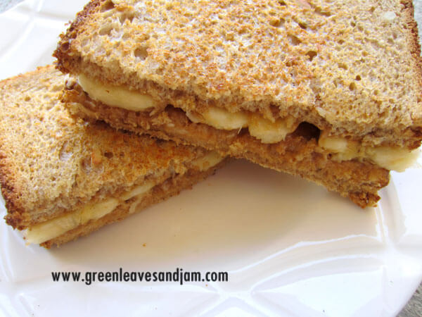 toasted peanut butter and banana