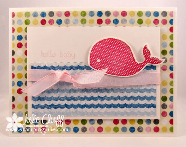 Oh Whale baby card