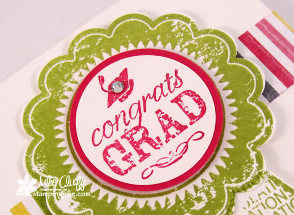 stampin' up! blue ribbon graduation card