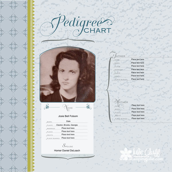 family-history-12x12-album photobook digital template