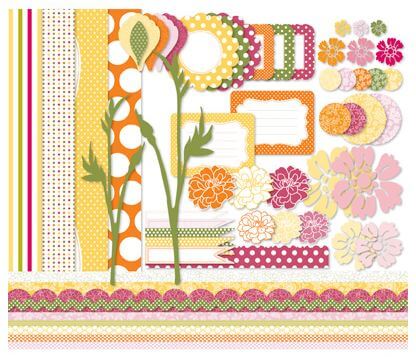 free playful polka dots digital kit