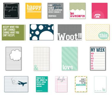 happy things pocket cards - digital download