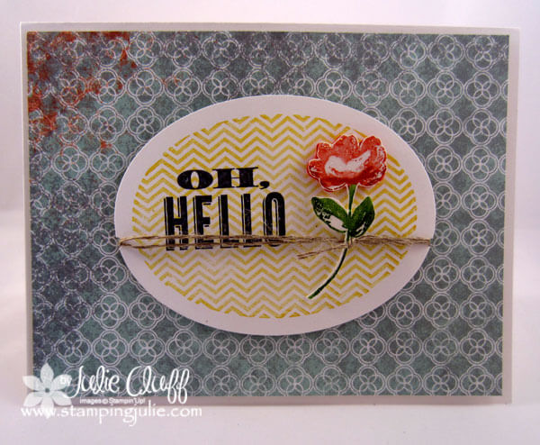 oh hello flower greeting card stampingjulie.com