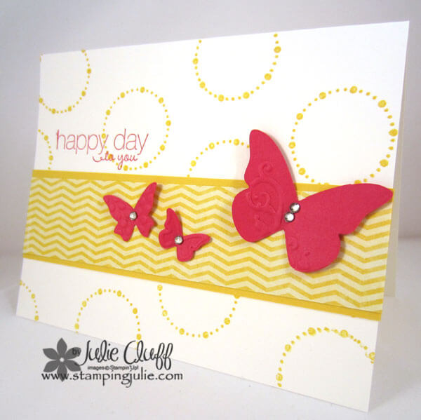 friendly phrases butterfly birthday card stampingjulie.com
