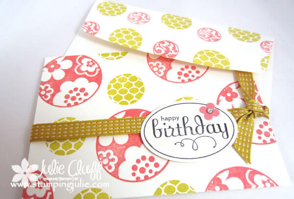 perfect punches birthday note card stampingjulie.com