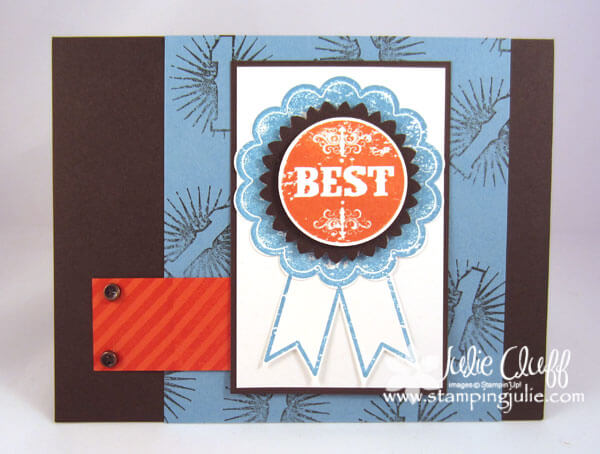 blue ribbon fathers day card