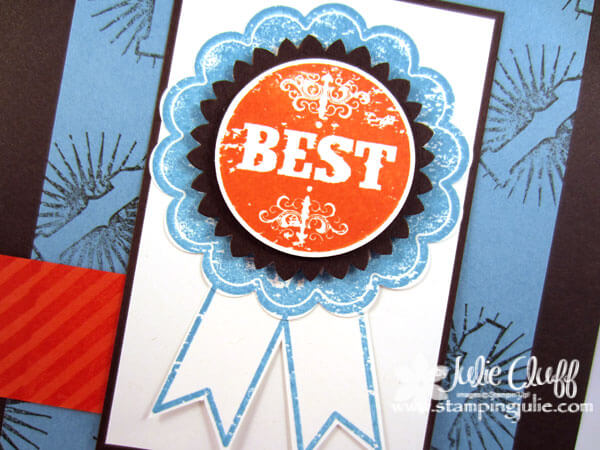 blue ribbon fathers day card